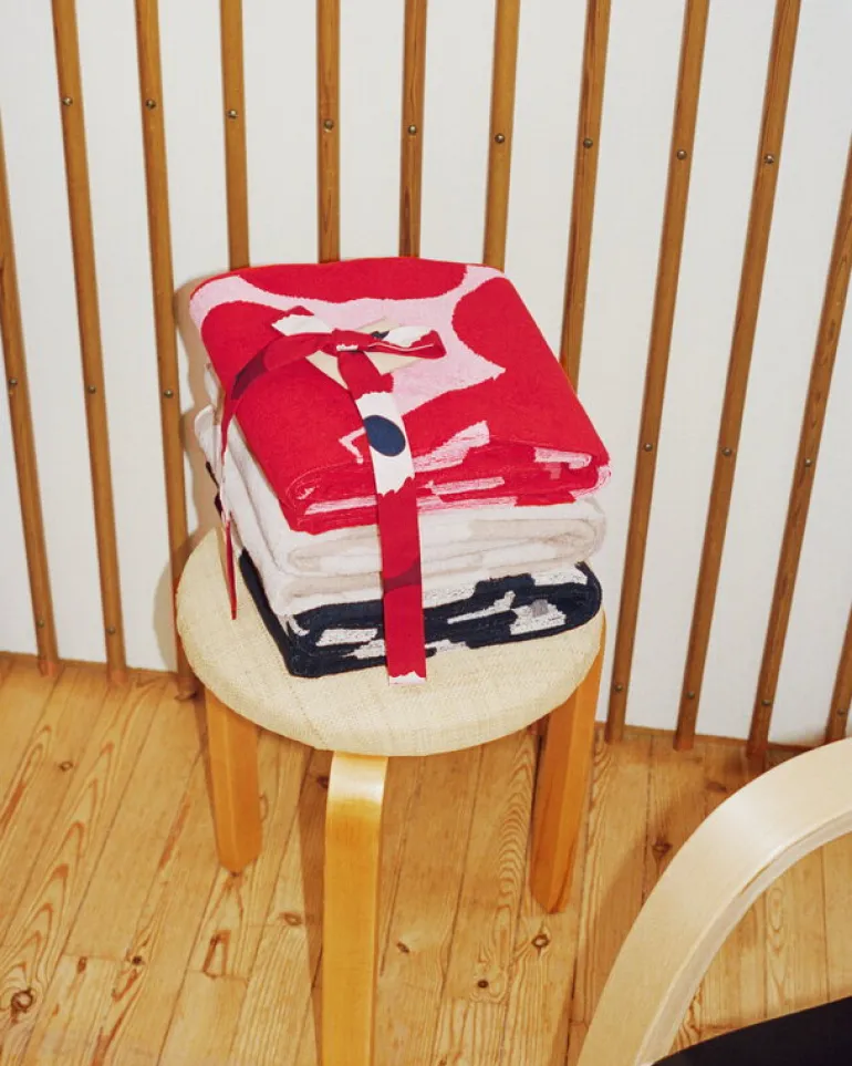 Marimekko Unikko badlakan, cotton - dark blue