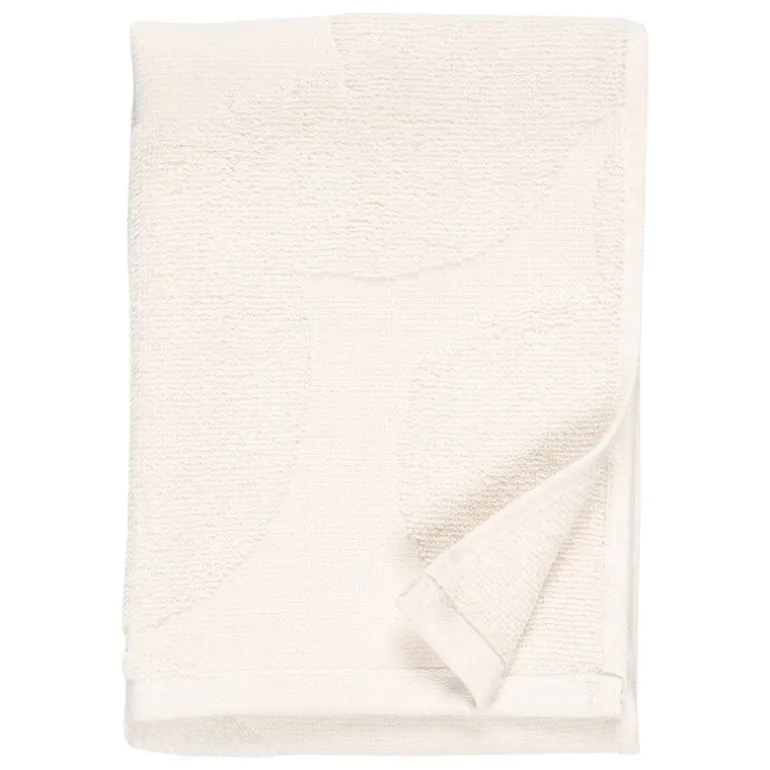 Marimekko Unikko Solid badlakan, 70 x 150 cm, elfenbensvitt