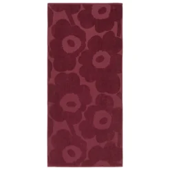Marimekko Unikko Solid badlakan, 70 x 150 cm, burgundy