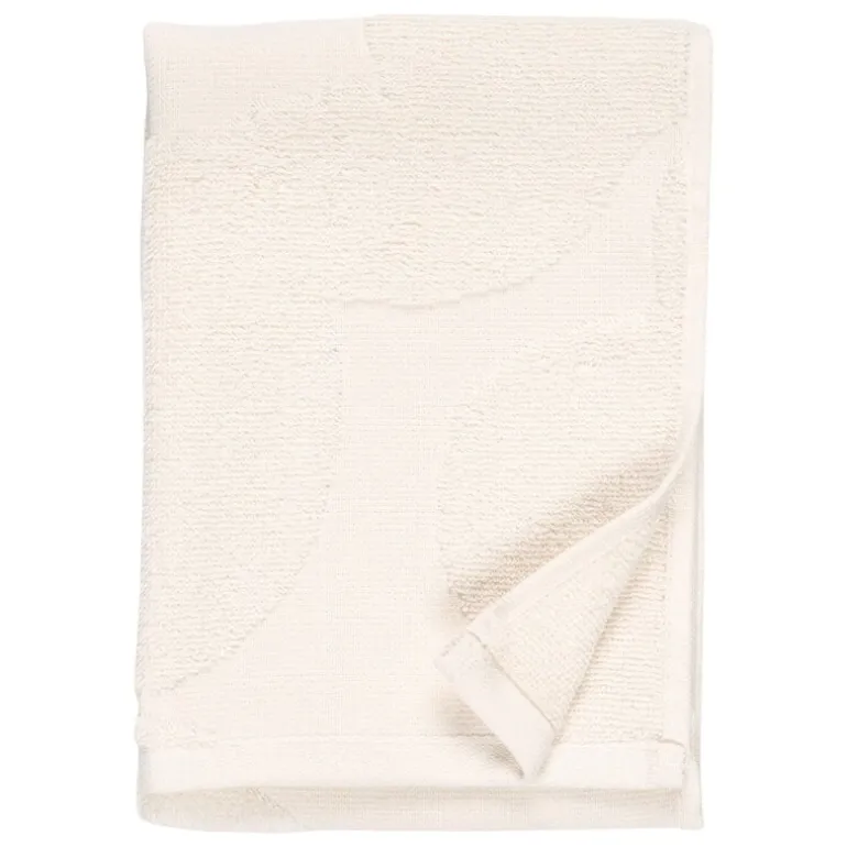 Marimekko Unikko Solid gästhandduk, 32 x 50 cm, elfenbensvit