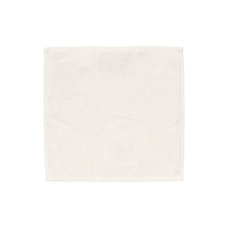 Marimekko Unikko Solid minihandduk, 32 x 32 cm, elfenbensvit