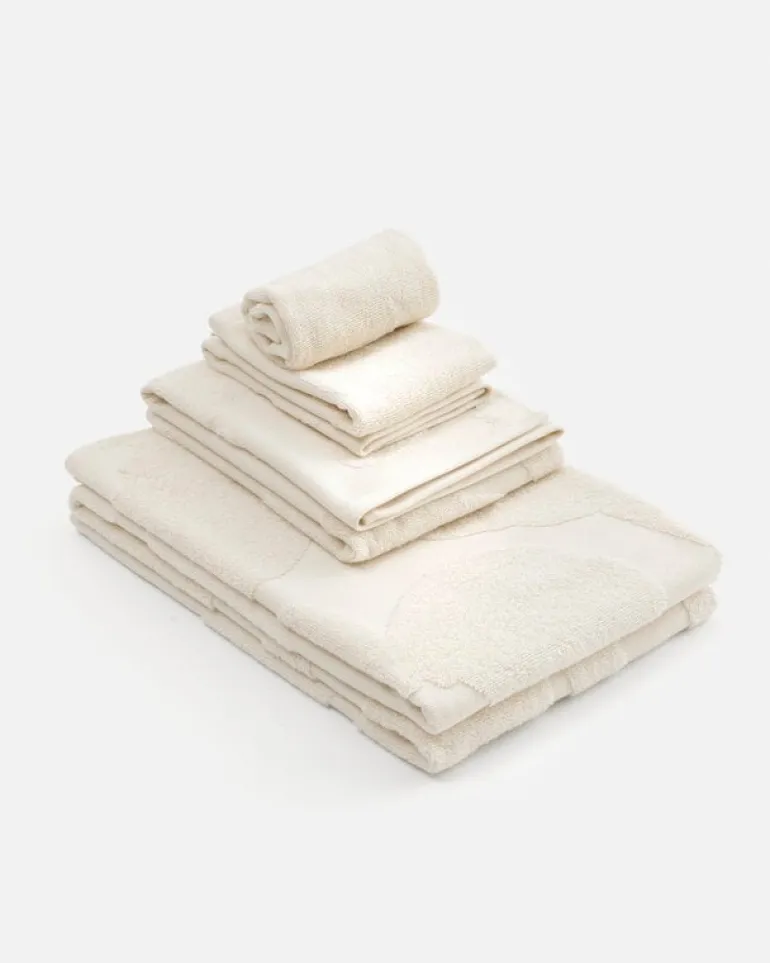 Marimekko Unikko Solid minihandduk, 32 x 32 cm, elfenbensvit