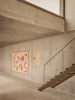 Marset Ambrosia A 90 AC vägglampa, höger, 2700 K, svart