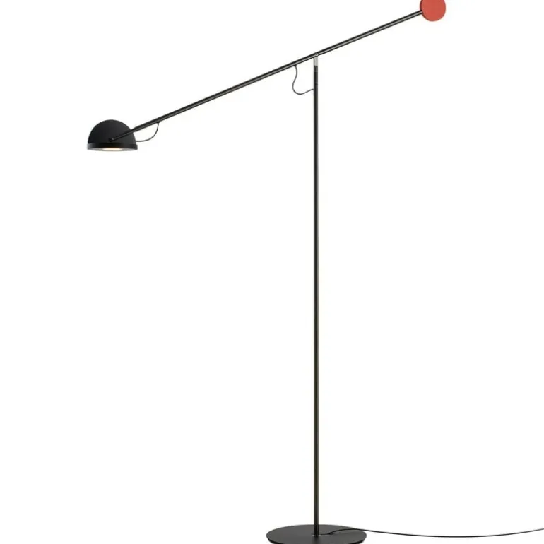 Marset Copernica P golvlampa, röd - svart