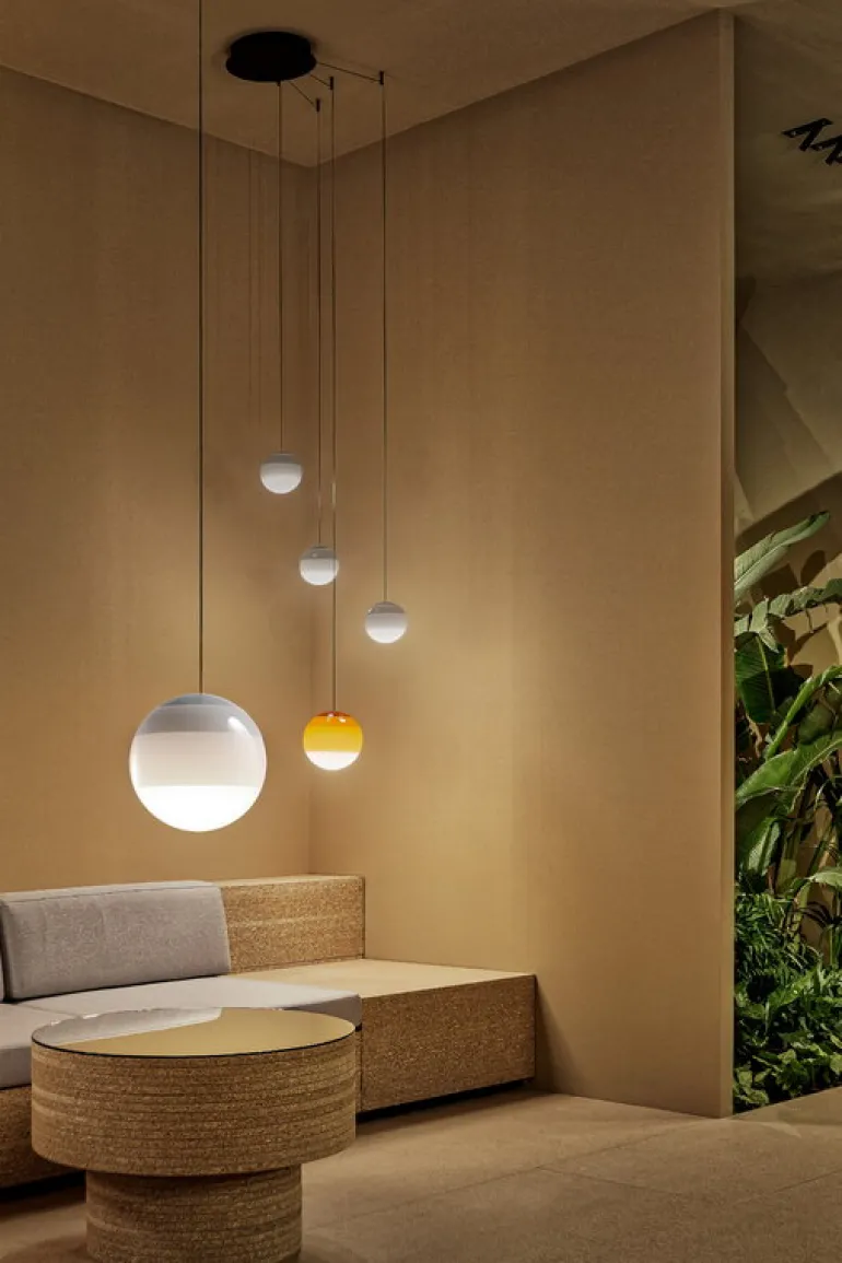 Marset Dipping Light 40 pendellampa, vit