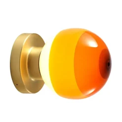 Marset Dipping Light A2-13 vägglampa, bärnsten - mässing