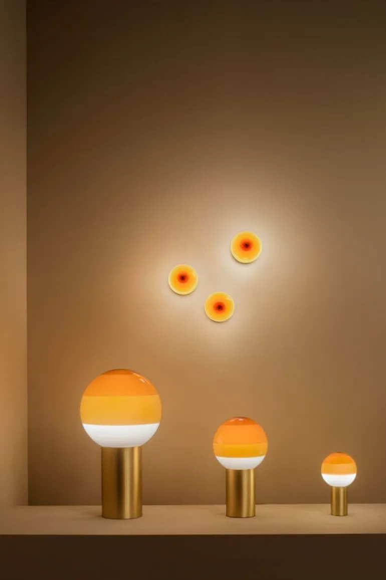 Marset Dipping Light A2-13 vägglampa, bärnsten - mässing