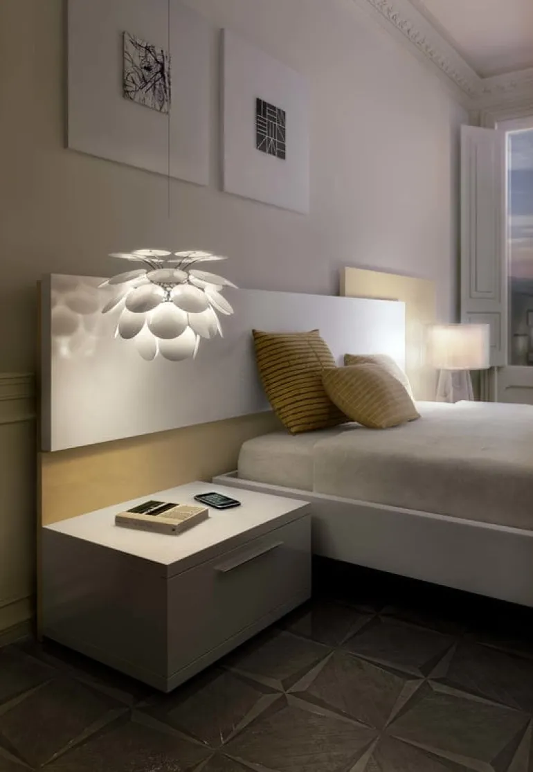 Marset Discocó 35 pendellampa, vit