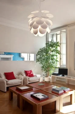 Marset Discocó 68 pendellampa, vit