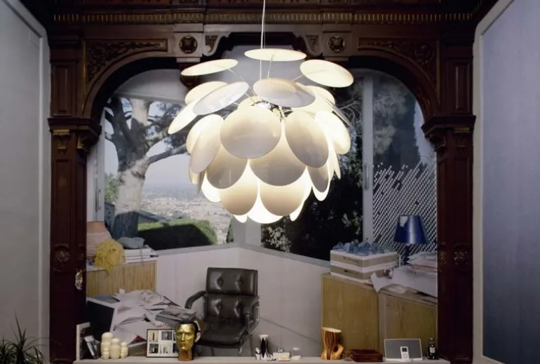 Marset Discocó 68 pendellampa, vit