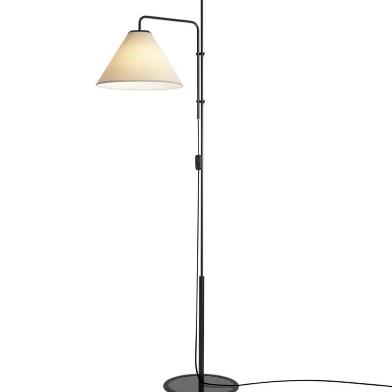 Marset Funiculi Fabric golvlampa, svart - sand