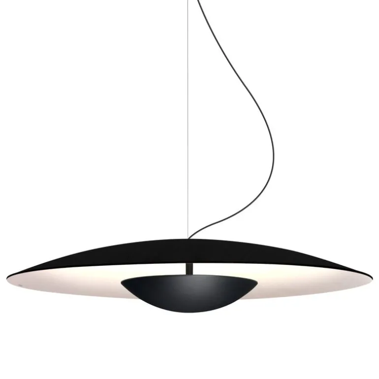 Marset Ginger 60 taklampa, svart - vit