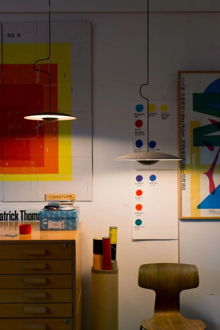 Marset Ginger 32 taklampa, wenge - vit