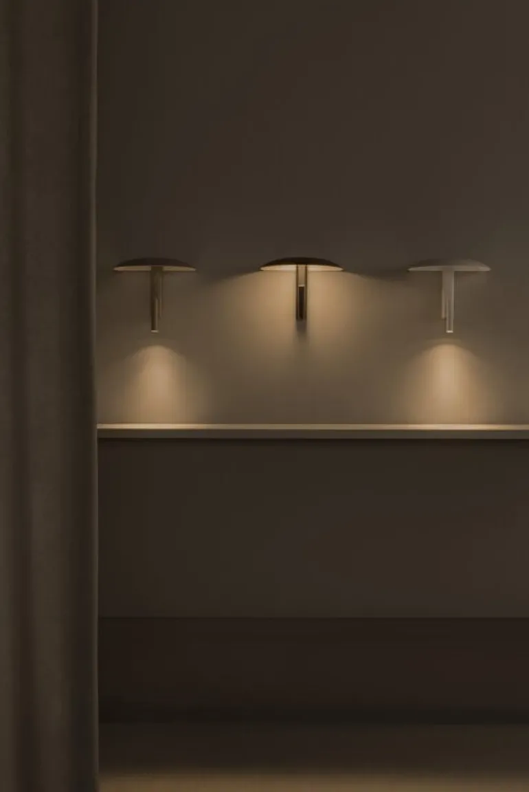 Marset Konoha vägglampa, mossgrå