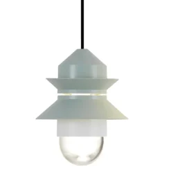 Marset Santorini pendellampa, IP20, ljusgrön