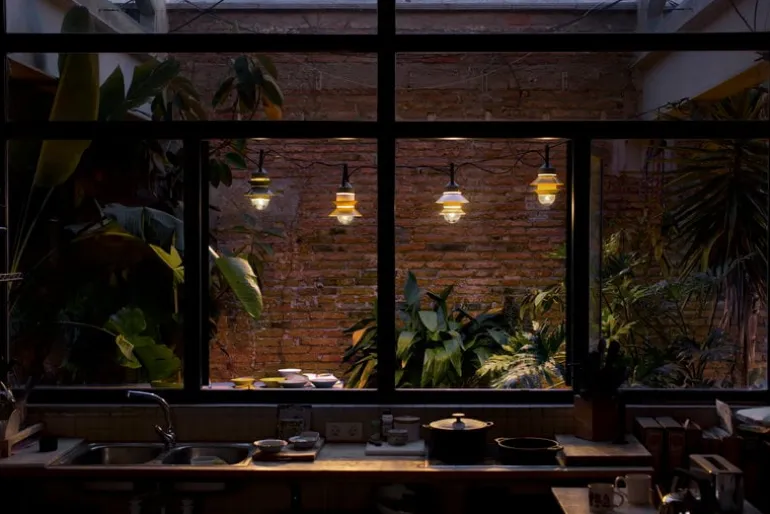 Marset Santorini pendellampa, IP65, grå