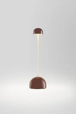 Marset Sips bärbar lampa, choklad - guld