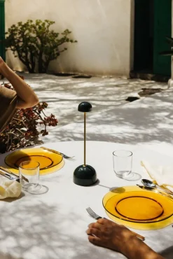 Marset Sips bärbar lampa, grön - guld