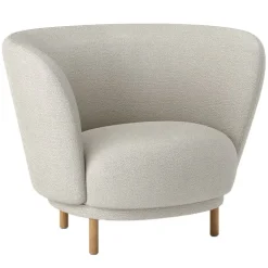 Massproductions Dandy fåtölj, naturlig ek - Sahco Safire 0007