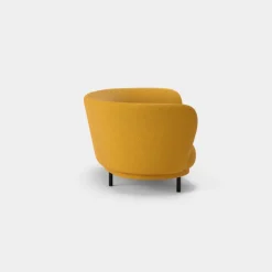 Massproductions Dandy 2-sitssoffa, svartbetsad ek - Sahco Safire 0017