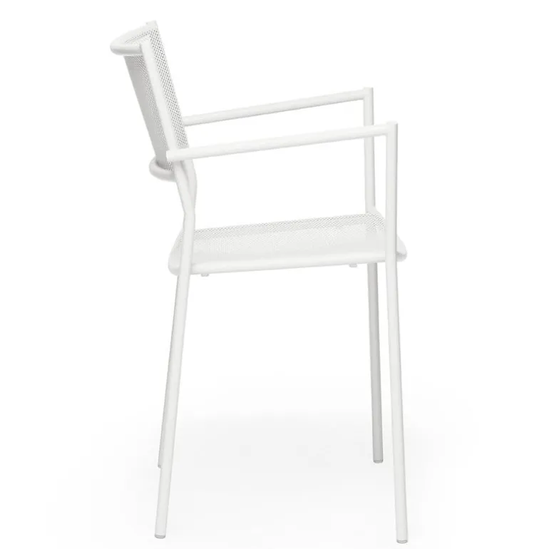 Massproductions Jig Mesh karmstol, vit