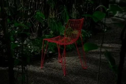 Massproductions Tio stol, klarröd