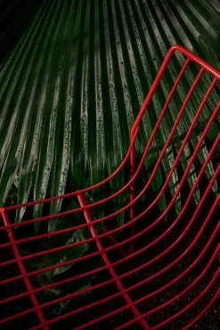 Massproductions Tio stol, klarröd