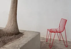 Massproductions Tio stol, klarröd