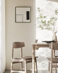 Mater Conscious 3162 stol, såpad ek - coffee waste light