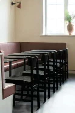 Mater Conscious 3162 stol, svart bok - coffee waste black