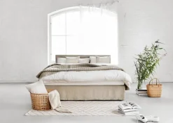 Matri Saara påslakan för dubbelsäng, nougat