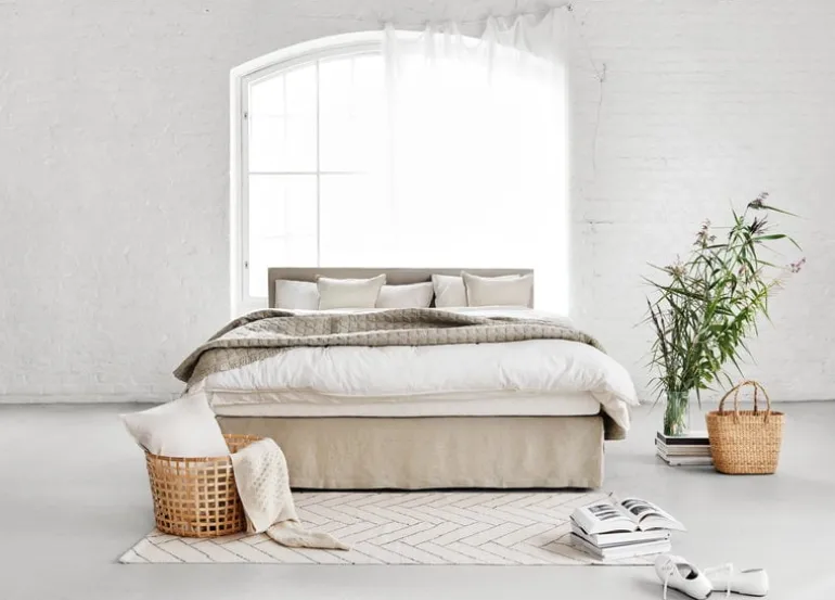 Matri Saara påslakan för dubbelsäng, nougat