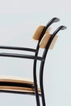 Mattiazzi Forcina fåtölj, svart stål - ask