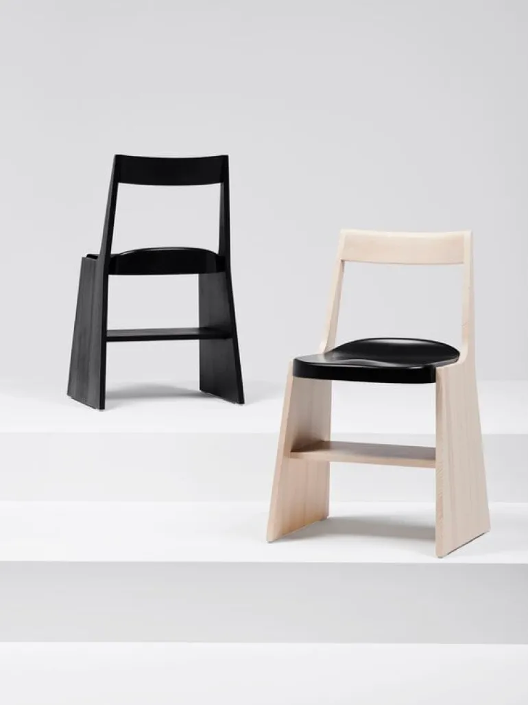 Mattiazzi Fronda stol, furu - svart