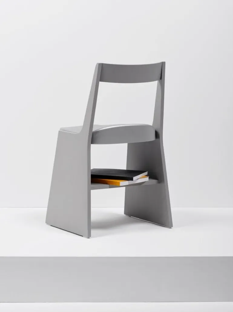 Mattiazzi Fronda stol, grå - silver