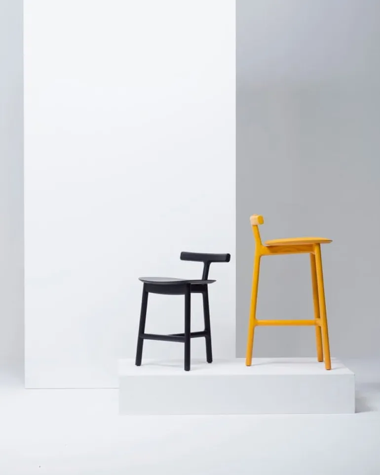 Mattiazzi Radice barstol, 65 cm, gul