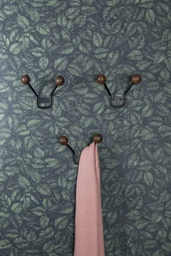 Maze Bill klädhängare, XXS, svart - valnötsfärgad ask