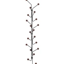 Maze Bill Vertical klädhängare, svart - betsad ek