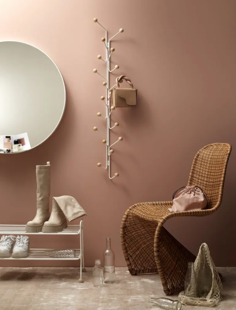 Maze Bill Vertical klädhängare, vit