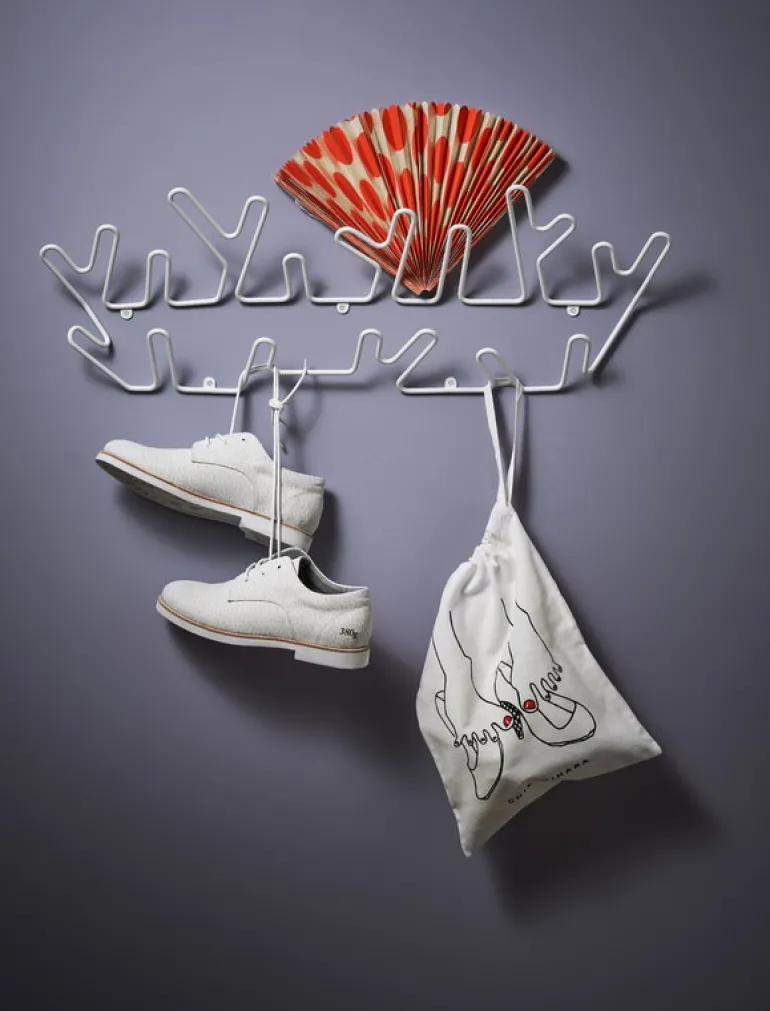 Maze Crown väggkrok, vit