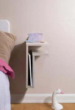 Maze F-shelf, höger, vit ek