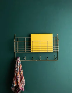 Maze Mitten Shelf, mässing