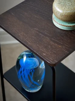 Maze Mixrack golvhylla, mörkbetsad ek - svart