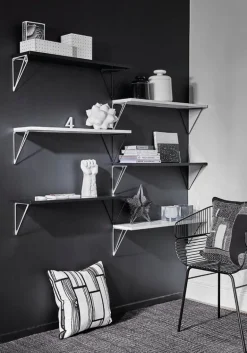 Maze Pythagoras hylla, 80 x 20 cm, svart