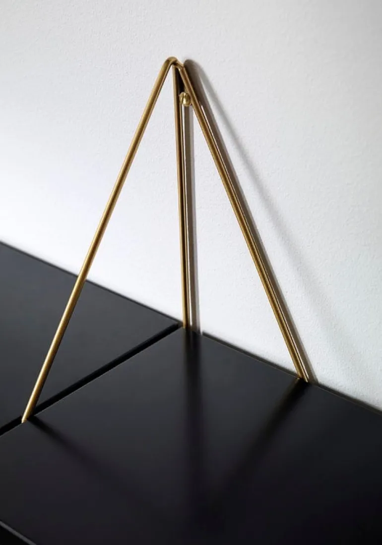 Maze Pythagoras hylla, 80 x 20 cm, svart