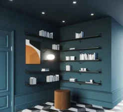 Maze Pythagoras hylla, 80 x 20 cm, svart