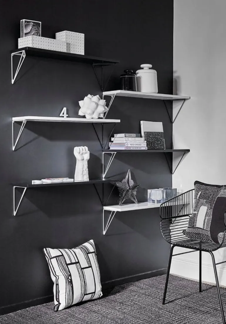 Maze Pythagoras hylla, 80 x 20 cm, vit