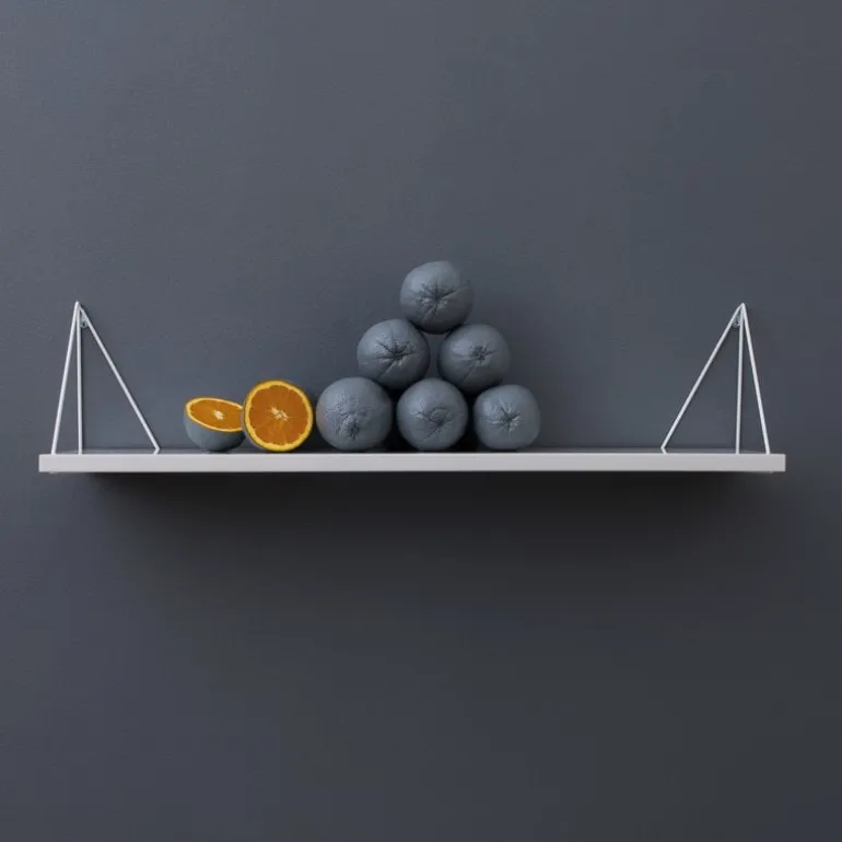 Maze Pythagoras hylla, 80 x 20 cm, vit