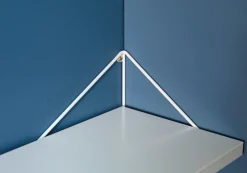 Maze Pythagoras hylla L, 80 x 27 cm, vit