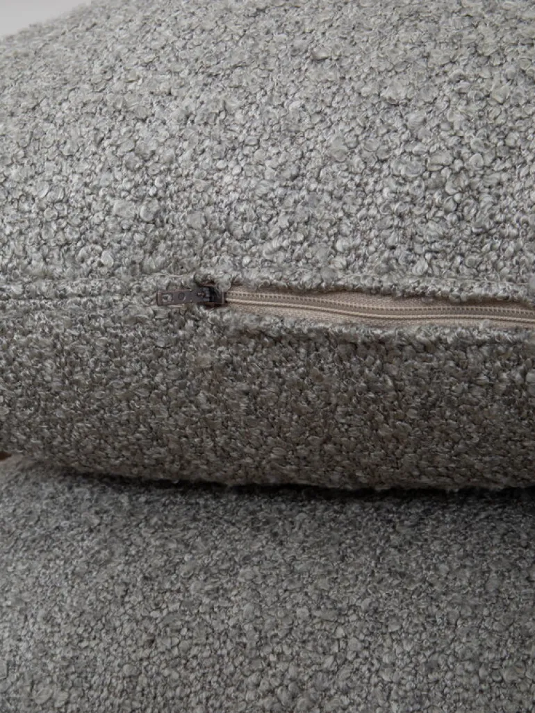 Maze Same Easy fåtölj, vit - brungrått tyg